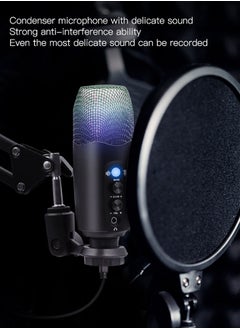 Sharpdo PC Microphone, USB Condenser Microphone, Professional Recording Plug and Play Kit, Rgb Light, Recording Live, Game Dubbing Equipment ,YF99_RGB YF99 - pzsku/ZFFFF039ED9B225C9A555Z/45/_/1666330944/679ed993-aae7-4da8-9cee-98fb79d44d9a