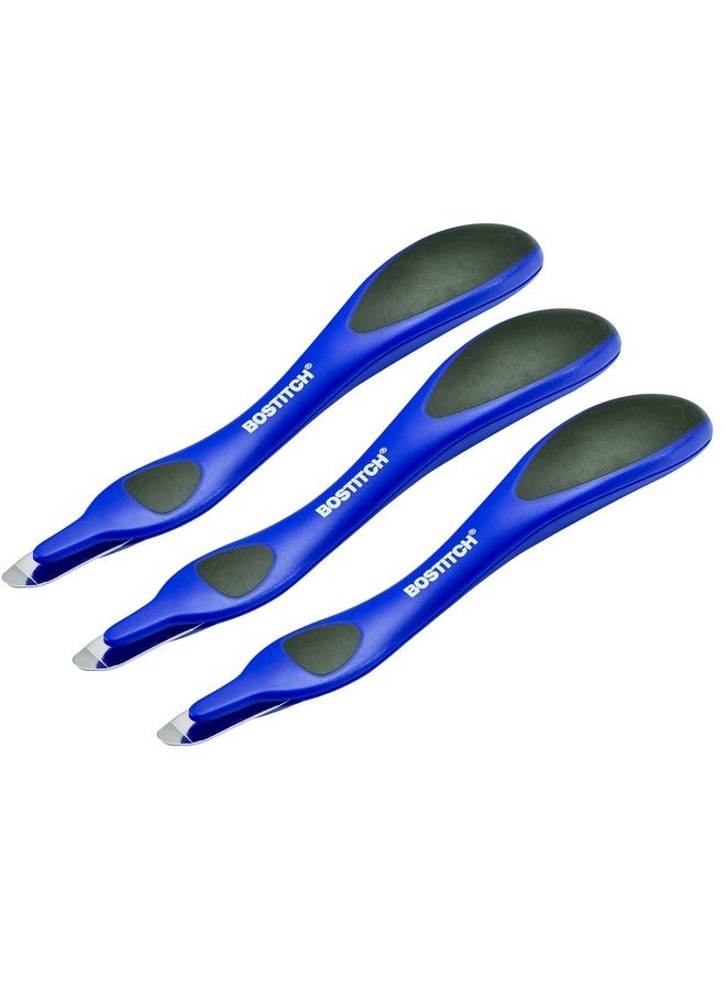 Bostitch Office Professional Magnetic Easy Staple Remover Tool, 3 Pack Blue Colored Staple Puller Stick For Office Home & School - Image 1