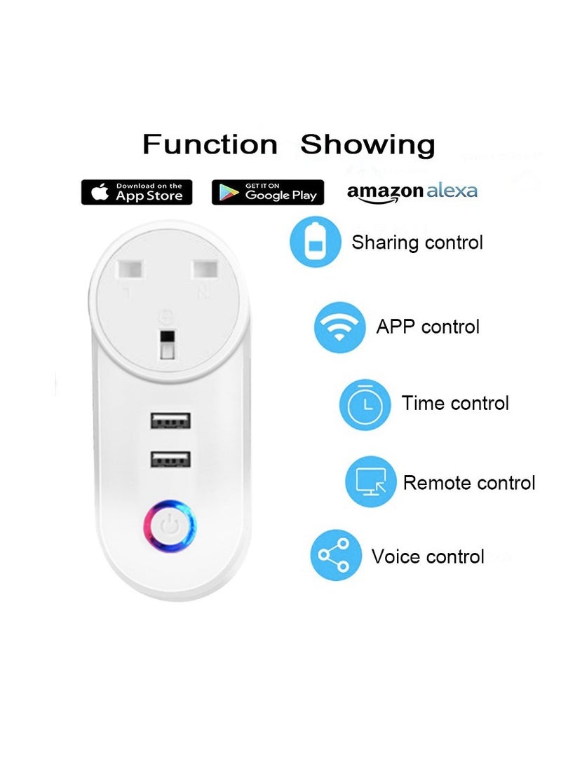 Smart Plug Tuya WIFI Socket Timing Schedule Smart Wireless Outlet