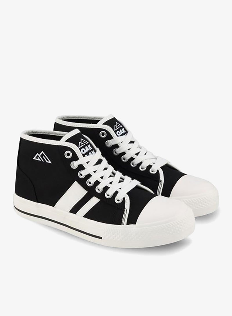 Oaklan by Shoexpress Women Striped Lace-Up Sneakers - Image 1