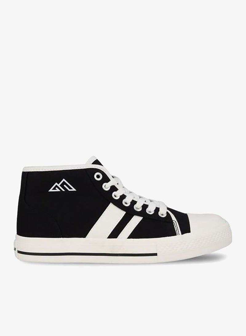 Oaklan by Shoexpress Women Striped Lace-Up Sneakers - Image 3