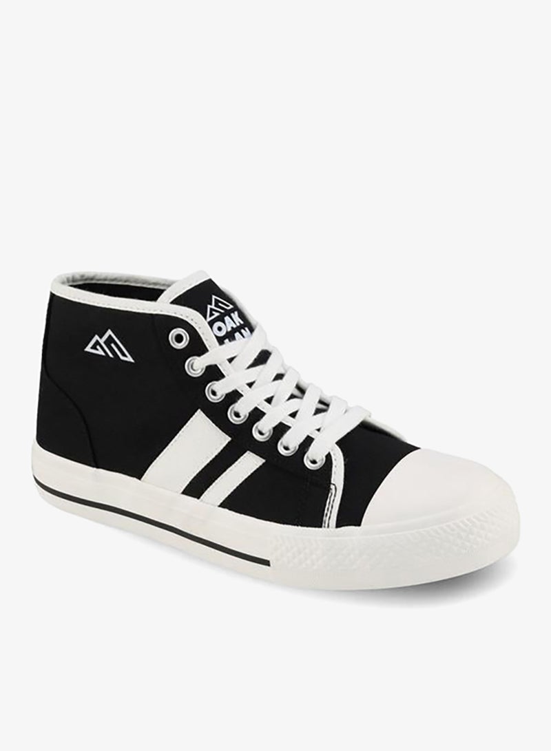 Oaklan by Shoexpress Women Striped Lace-Up Sneakers - Image 2