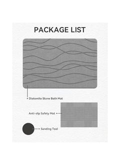 Stone Bath Mat Quick Dry, Diatomaceous Earth Shower Mat, Non-Slip Bath Mat for Bathroom, Super Absorbent Bath Mat Large, Grey Bath Mat 23.5 x 15.5 - pzsku/ZFFFF444B409BBF552BE9Z/45/_/1726229195/94f1e94c-28bd-401c-9107-1d4051e26054