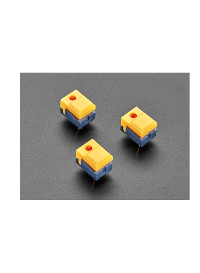KNP KNP LED Push Button Switch in Yellow 6P is a versatile and visually appealing control switch that combines a push button mechanism with an integrated LED indicator This switch is designed for applications requiring clear visual feedback and reliable control making it ideal for a variety of electronic devices and control panels.  - Image 2