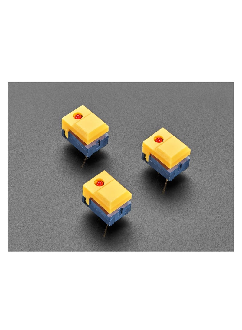 KNP KNP LED Push Button Switch in Yellow 6P is a versatile and visually appealing control switch that combines a push button mechanism with an integrated LED indicator This switch is designed for applications requiring clear visual feedback and reliable control making it ideal for a variety of electronic devices and control panels.  - Image 3