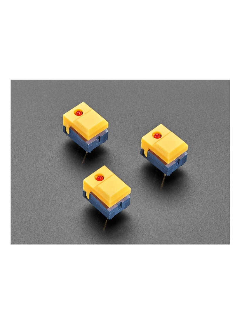 KNP KNP LED Push Button Switch in Yellow 6P is a versatile and visually appealing control switch that combines a push button mechanism with an integrated LED indicator This switch is designed for applications requiring clear visual feedback and reliable control making it ideal for a variety of electronic devices and control panels.  - Image 1