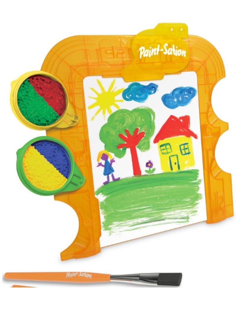 Paint Station - Paint SationTable Top Easel, paint pods, paintbrushes and sheets of paper - Image 1