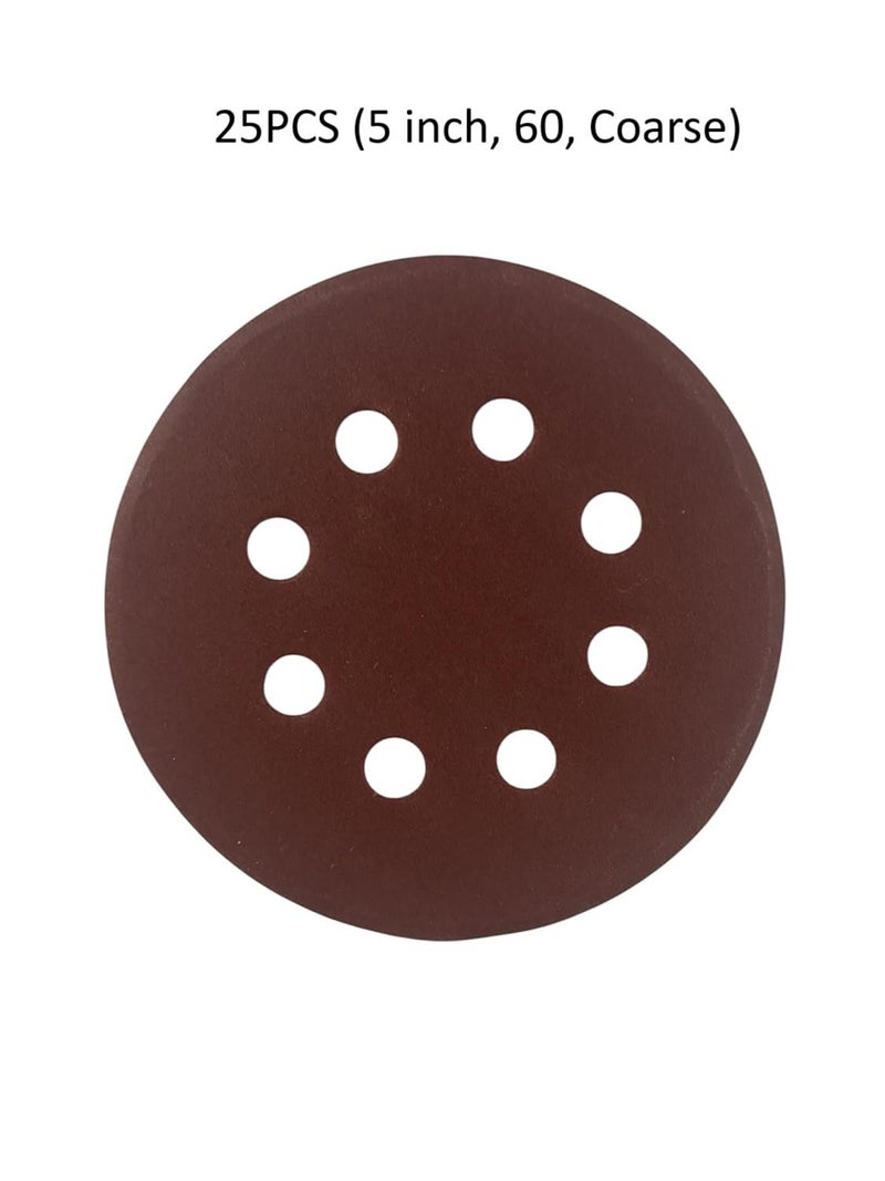 Jon Bhandari Tools Sanding Disc 5 Inch – 8 Hole Hook & Loop Sandpaper for Orbital Sander – Heavy Duty Sanding Pad for Wood, Metal, Paint, Rust & Surface Preparation – 25PCS (5 inch, 320, Extra Fine) - Image 5