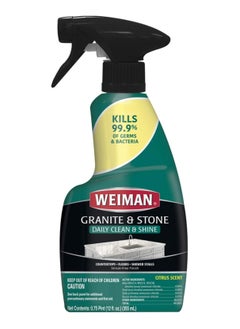 Weiman Weiman Granite and Stone Daily Clean and Shine 12oz Use on Countertops Floors Shower Stalls Streak Free Finish  - Image 1