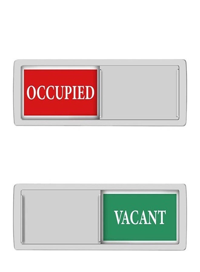 Generic Vacant Occupied Privacy Sign Vacant Occupied Door Sign for Home Office Restroom Conference Hotels Hospital Slider Door Indicator Tells Whether Room Vacant or Occupied  - Image 1