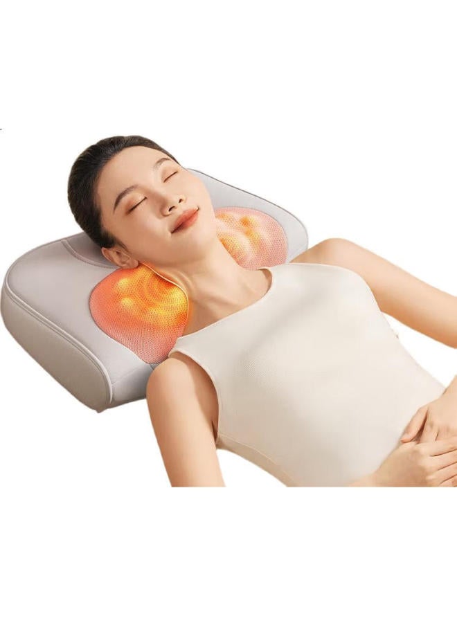 AUX Cervical Massage Pillow Aja-12D-4332 (Electric Version Gift Box) Lumbar Massager Pillow Neck Shoulder Back Massage Cushion Mother'S Day Gift - Image 1
