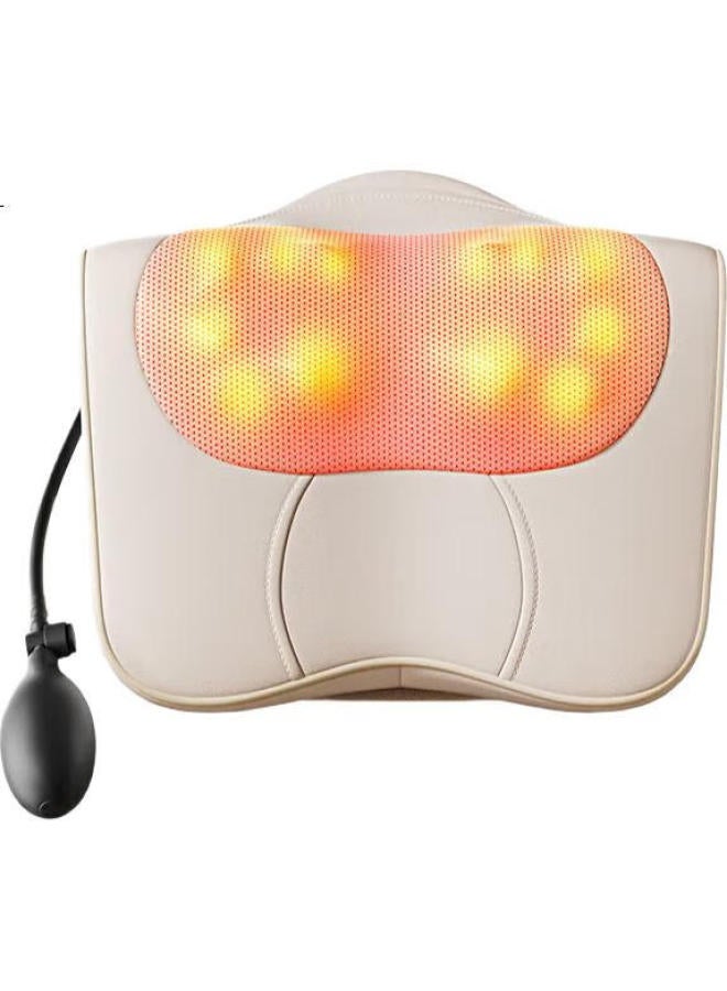 AUX Cervical Massage Pillow Aja-12D-4332 (Electric Version Gift Box) Lumbar Massager Pillow Neck Shoulder Back Massage Cushion Mother'S Day Gift - Image 2