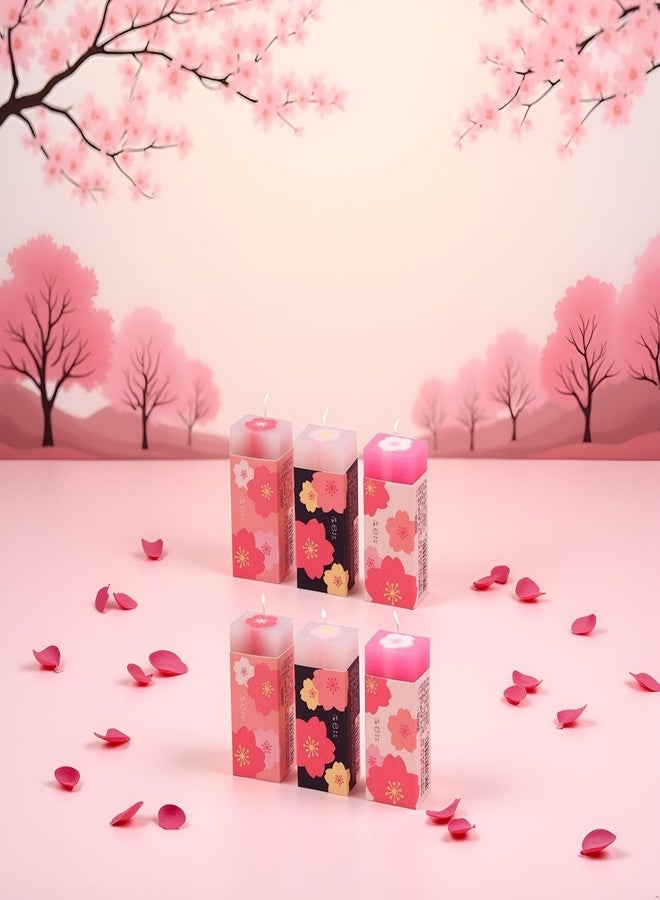Labriciyon 6 Pcs Pink Lovely Cherry Blossoms Rubber Erasers of Sakura Petal Sketch Painting Pencil Correction Tool School Office Stationery Supply Standard Pencil Erasers - Image 3