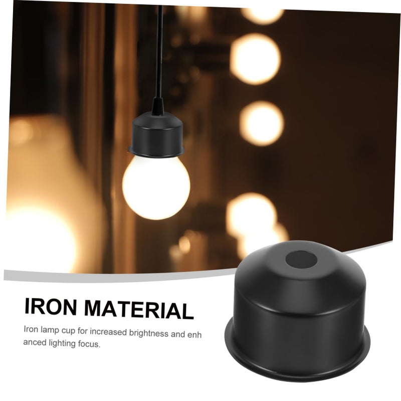 Semi Enclosed Modern Lamp Holder Cup Easy to Clean Ceiling and Wall Lighting Fitting - Image 4
