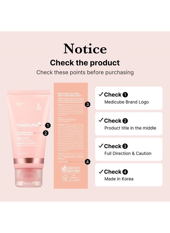 Medicube Collagen Night Wrapping Mask, 75mL  - Image 2