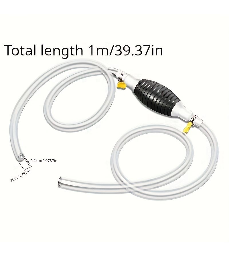 5 Pieces Multi Function Manual Fuel Transfer Pump With Hand Crank 1 Meter Siphon Hose For Gasoline Diesel Water And Other Liquids - Image 3
