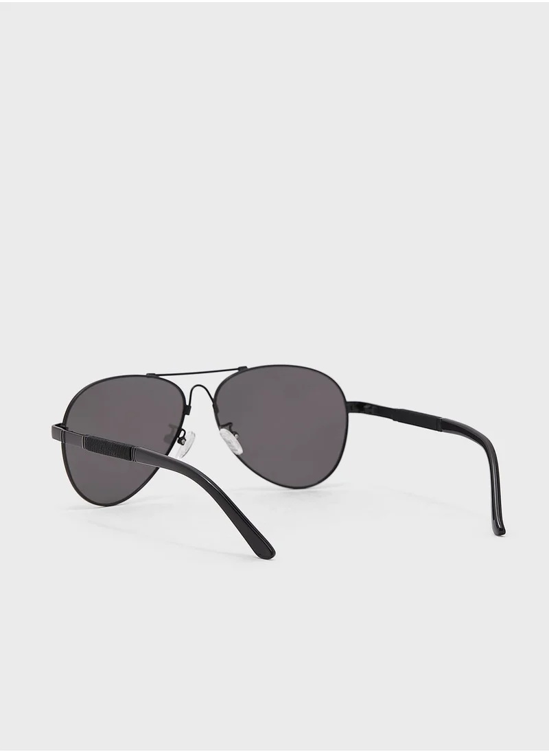 Robert Wood Polarized  Aviator  Sunglasses