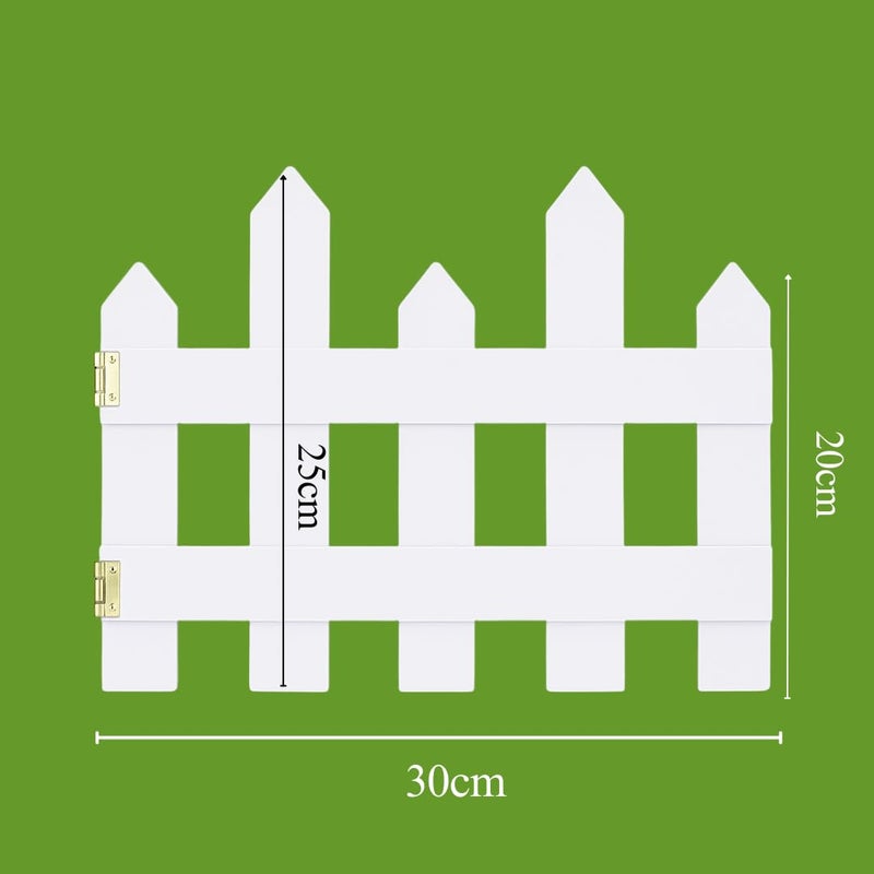 EXCEL IMPEX Insej White Fence Panel, for Decorations, Garden, Christmas, Border Accent, Indoor & Outdoor Decorations - Image 3