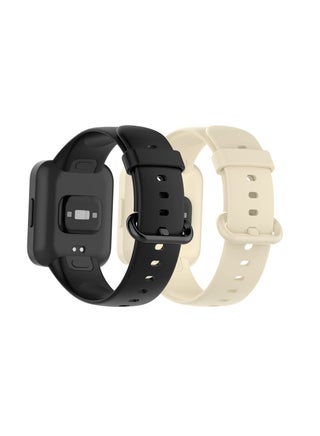 شريطان متوافقان مع ساعة Redmi Watch 2 Lite وPOCO Watch وXiaomi Mi Watch 2 Lite حزام من السيليكون للرجال والنساء - view 3
