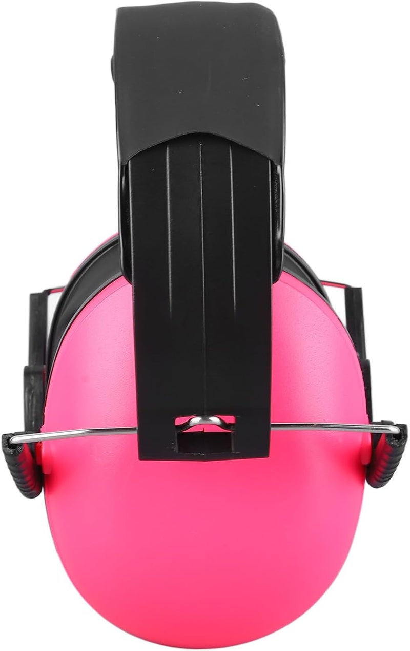 Walfront Children Safety Earmuffs, Adjustable Headband Soft Ear Muffs Lightweight Noise Reduction Headphones Noise Cancelling Earmuffs for Study Travel Sleep (Pink) - Image 3
