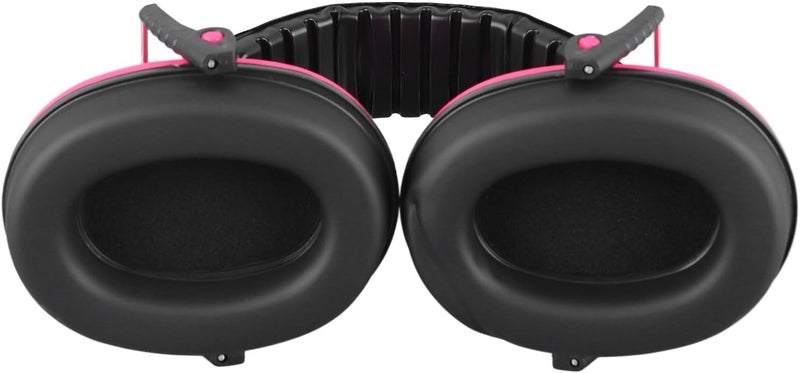 Walfront Children Safety Earmuffs, Adjustable Headband Soft Ear Muffs Lightweight Noise Reduction Headphones Noise Cancelling Earmuffs for Study Travel Sleep (Pink) - Image 2