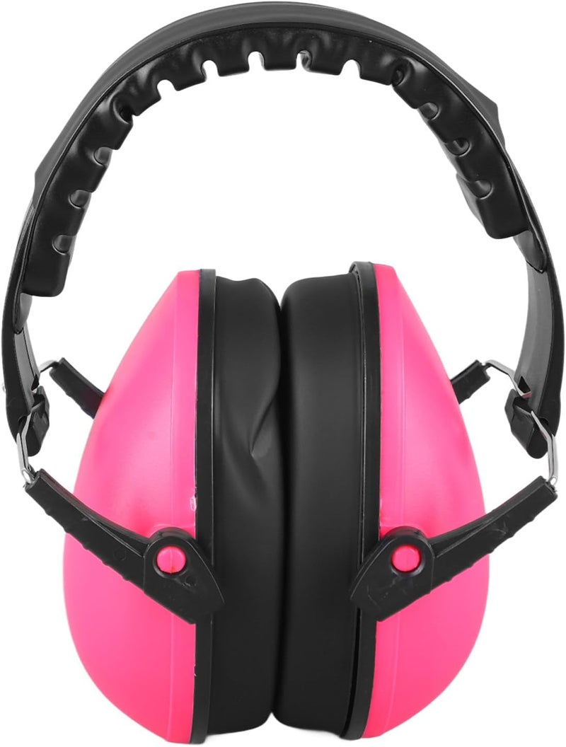 Walfront Children Safety Earmuffs, Adjustable Headband Soft Ear Muffs Lightweight Noise Reduction Headphones Noise Cancelling Earmuffs for Study Travel Sleep (Pink) - Image 1