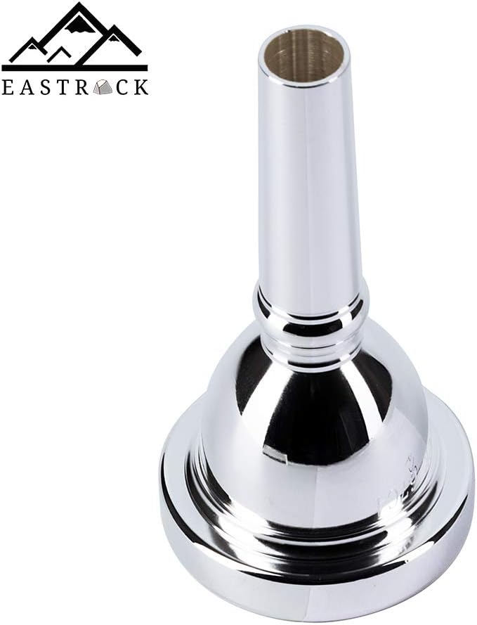 EASTROCK Trombone Mouthpiece,Silver Plated Trombone Mouthpiece Small Shank 6 1/2AL, Trombone Instrument Accessories Vacuum Packed - Image 2