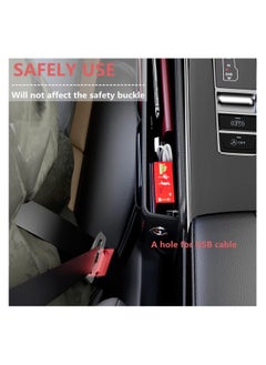 Digipace Car Seat Gap Filler Organizer for Car Front Seat Auto Console Side Storage Box,Black  - Image 4