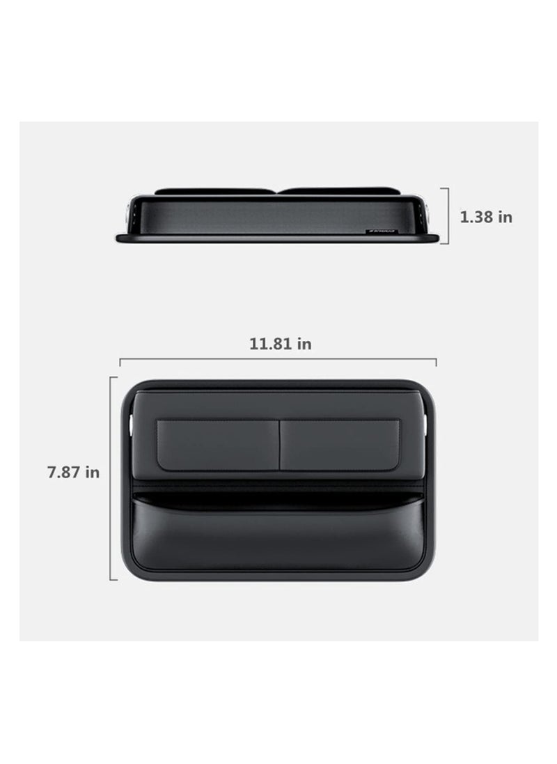 Digipace Car Seat Gap Filler Organizer for Car Front Seat Auto Console Side Storage Box,Black  - Image 3