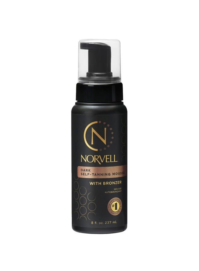norvell Sunless Self-Tanning Mousse with Bronzer - Instant Natural Looking Bronzing Glow, 8 fl.oz. - Image 1