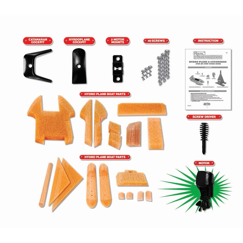 Real Construction 64-Pieces Action Boat Set - Image 3