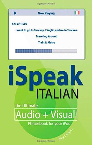 iSpeak Italian Phrasebook - Paperback English by Alex Chapin - 17/04/2007 