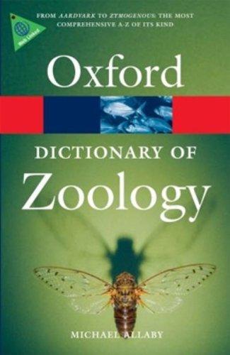 A Dictionary of Zoology - Paperback English by Michael Allaby - 19/03/2010