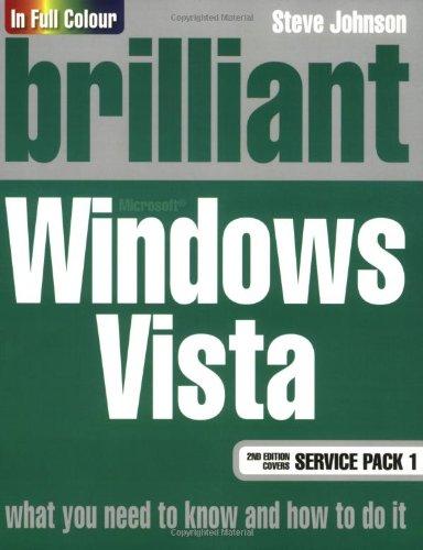 Brilliant Windows Vista Sp1 - Paperback English by Mr Steve Johnson 