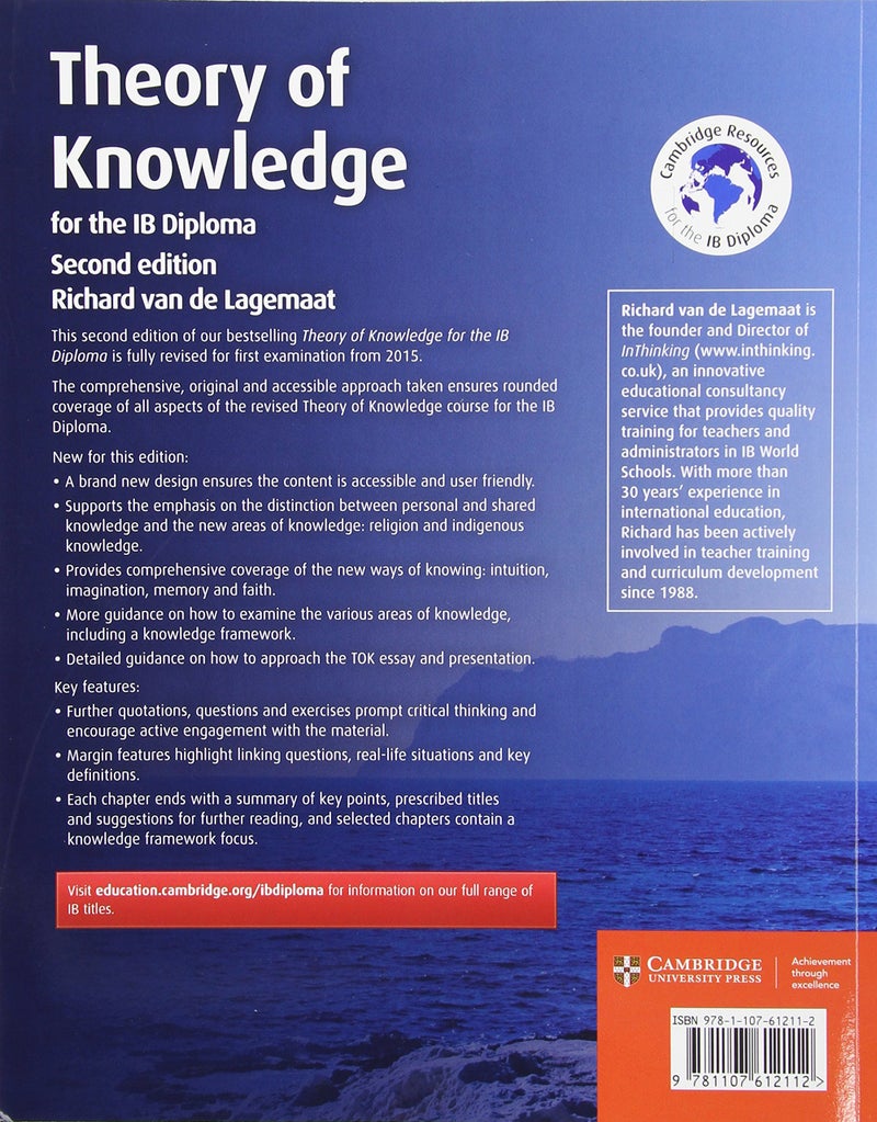Theory of Knowledge for the IB Diploma Paperback English by Richard Van De Lagemaat - 41963