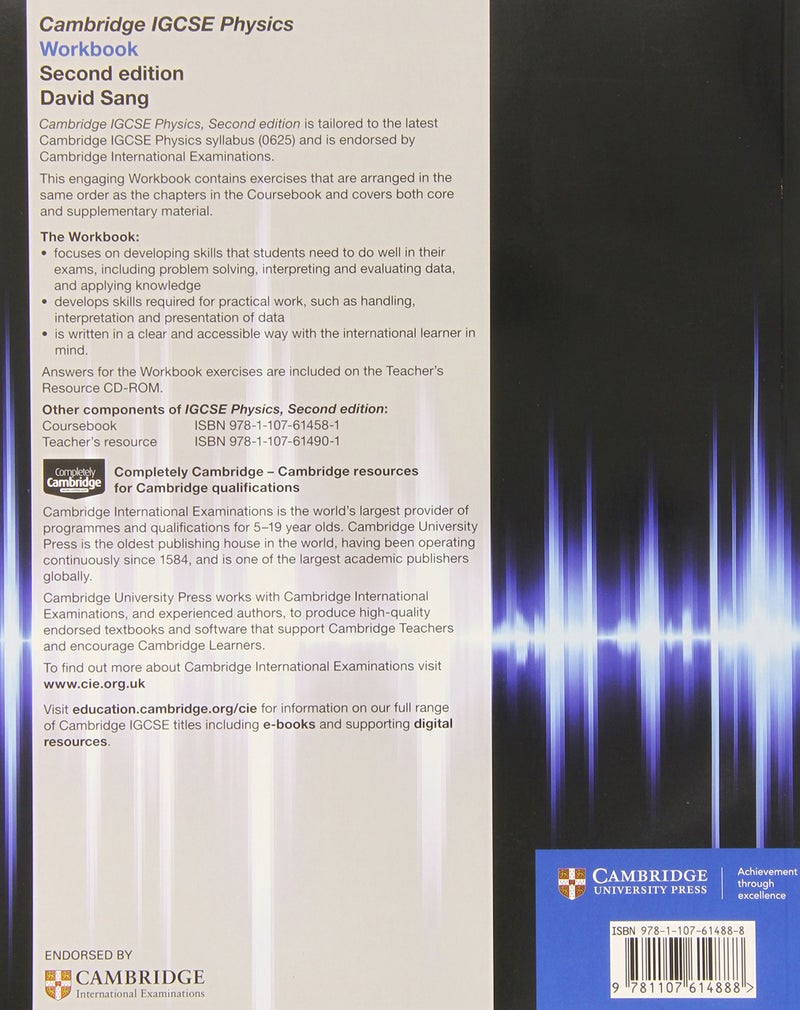 null - Cambridge IGCSE Physics Workbook Paperback English by David Sang - 41820 - Image 1