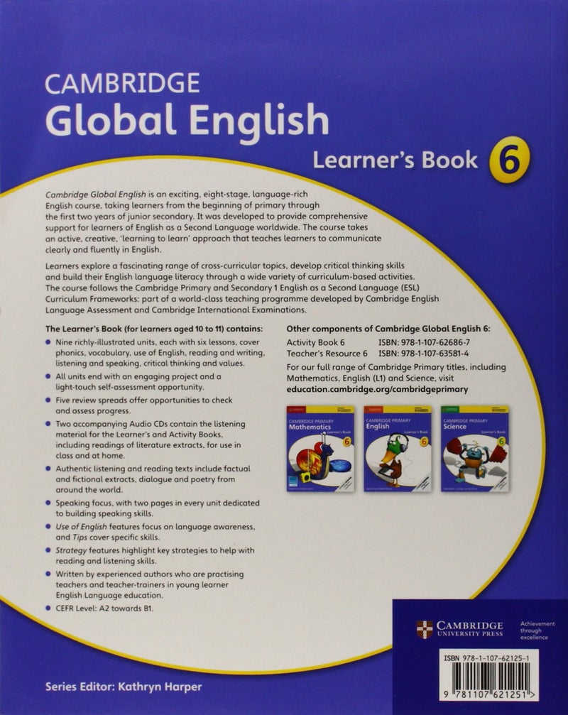 Cambridge Global English Stage 6 Learner's Book With Audio Cd Paperback English by Jane Boylan - 41791  - Image 2