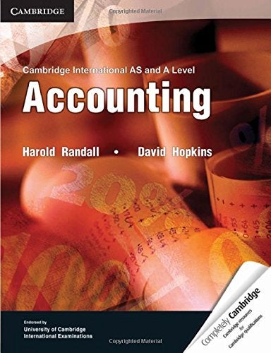 Cambridge International As And A Level Accounting Textbook Paperback English by Harold Randall - 41095 