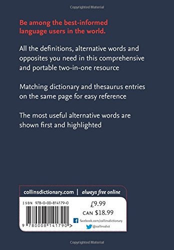 قاموس كولينز الإنجليزي والمرادفات - إصدار الجيب - Image 2