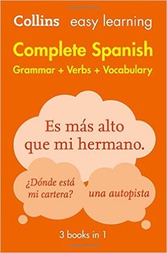 Easy Learning Spanish Complete Grammar, Verbs And Vocabulary Paperback English by Collins Dictionaries - 42383 