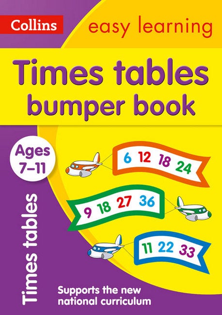 Times Tables Bumper Book Ages 7-11 Paperback English by Collins Easy Learning - 42356