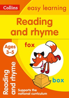 Reading And Rhyme Ages 3-5 Paperback English by Collins Easy Learning - 42356 