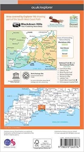 Lyme Regis & Bridport Map With Digital Version printed_book_map english - 01/12/2015 - Image 2