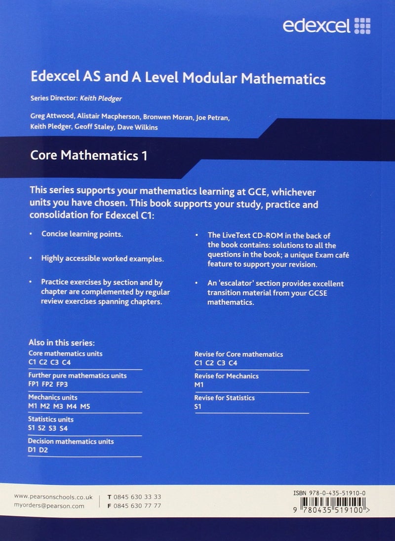 Edexcel AS and A Level Modular Mathematics Paperback English by Keith Pledger - 39581  - Image 2
