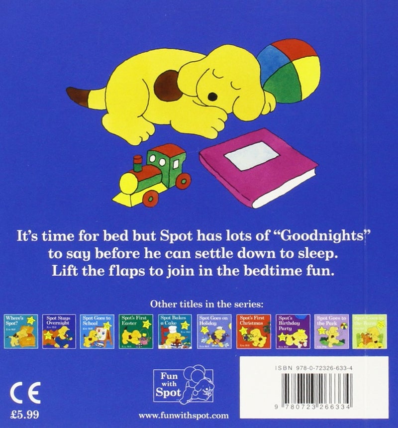 Spot Says Goodnight Board Book English by Eric Hill - 40668 - Image 2