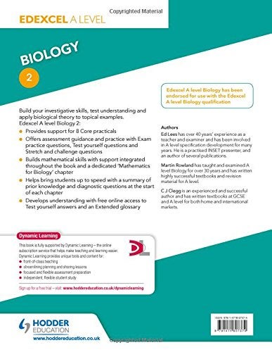 Edexcel A Level Biology Book Paperback English by Ed Lees - 42272 - Image 2
