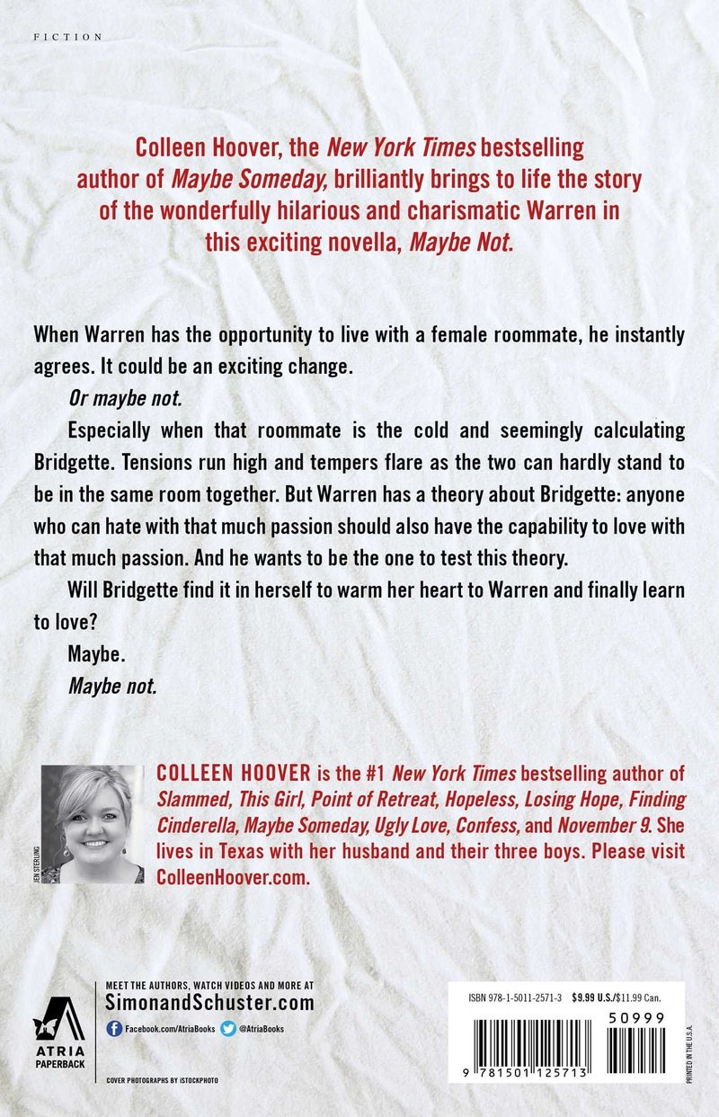 Maybe Not Paperback English by Colleen Hoover - 42370  - Image 2
