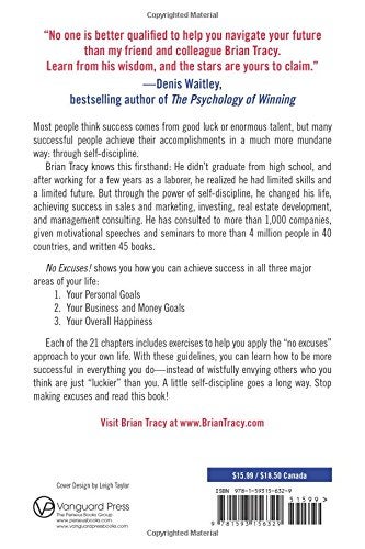 No Excuses: The Power Of Self-Discipline Paperback English by Brian Tracy - 40624  - Image 2
