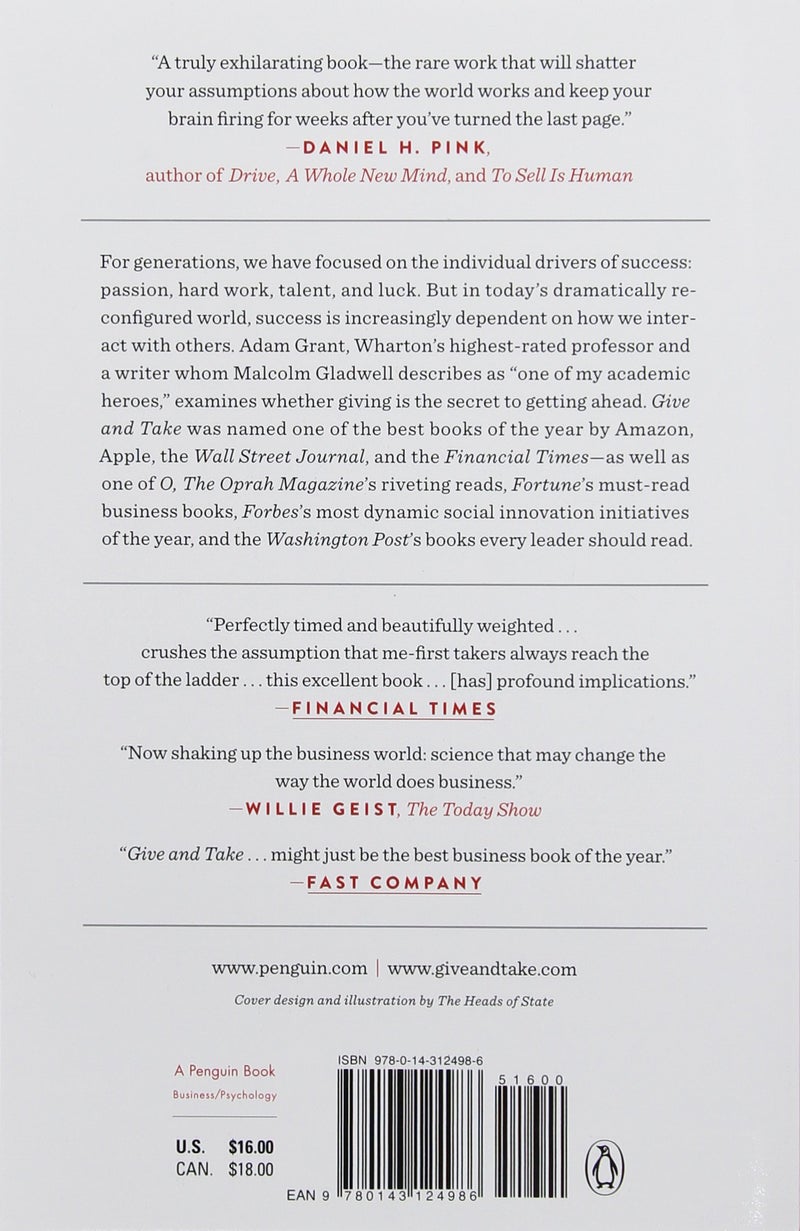 Give and Take - Paperback English by Adam M Grant - 41723  - Image 2