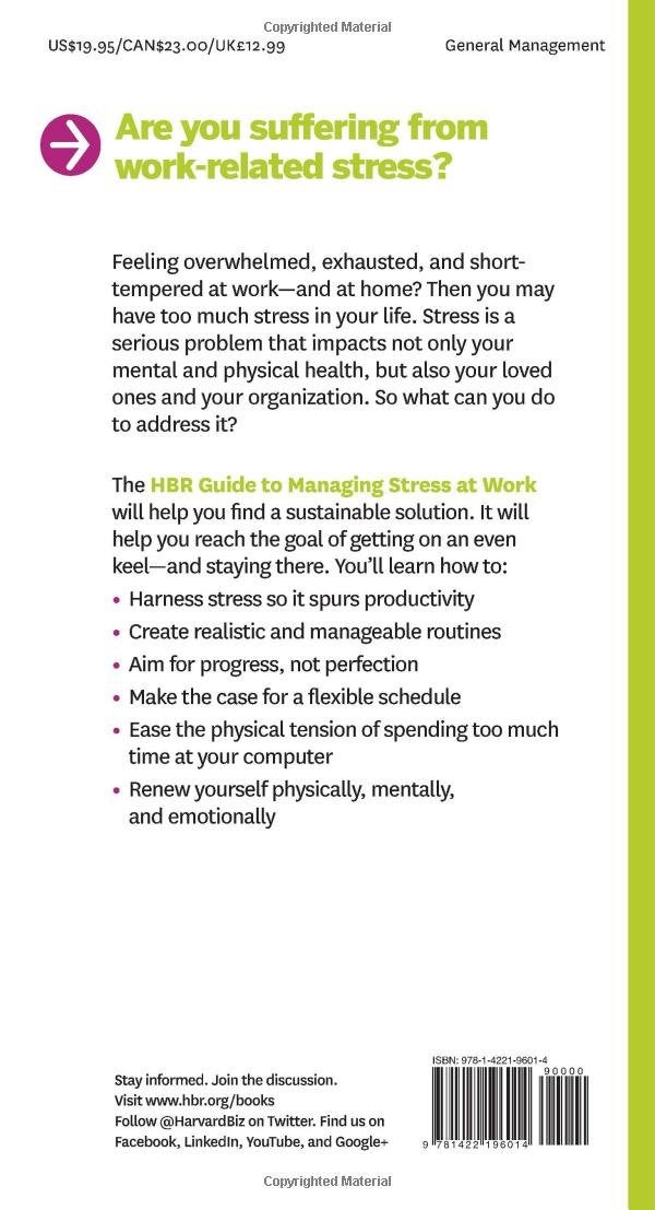 Hbr Guide To Managing Stress At Work Paperback English by Harvard Business Review - 41653  - Image 2